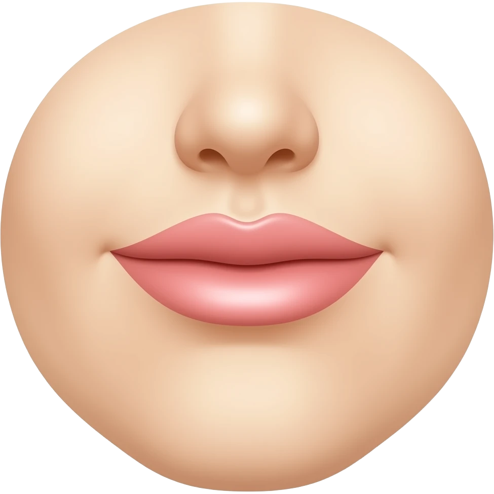 Just a small beige mouth emoji