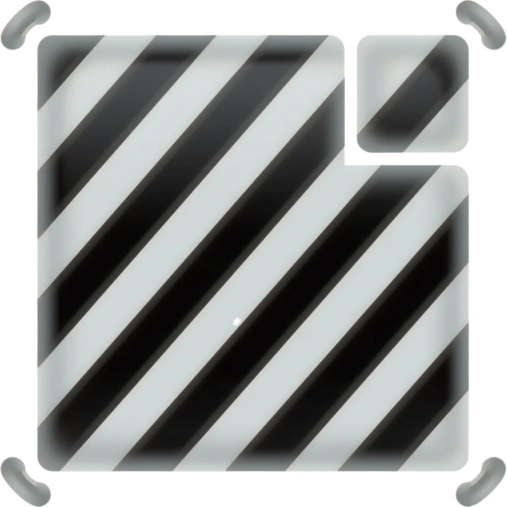 Make the stripes black emoji