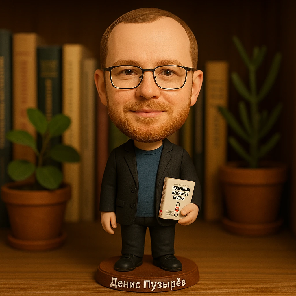 Денис Пузырёв автор книги Новейшая история России в 14 бутылках водки emoji