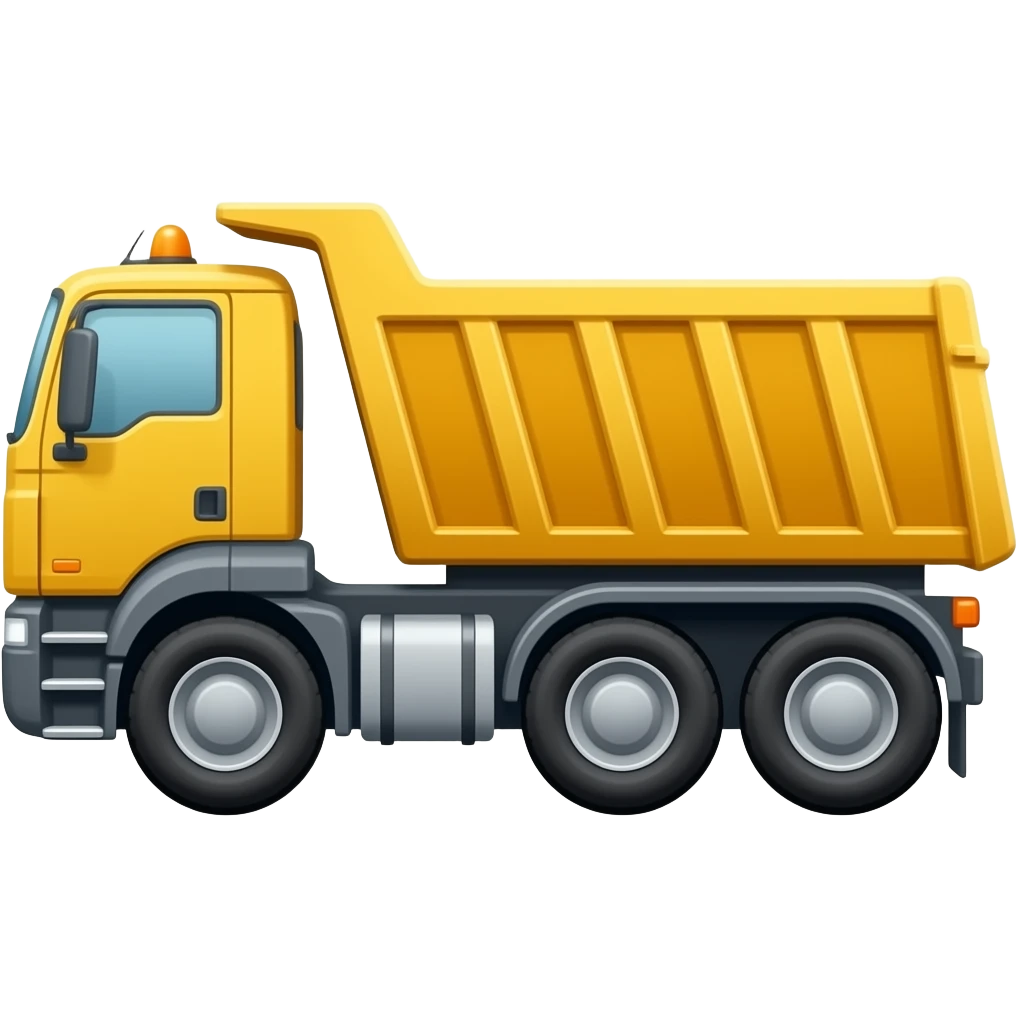 European dump truck emoji