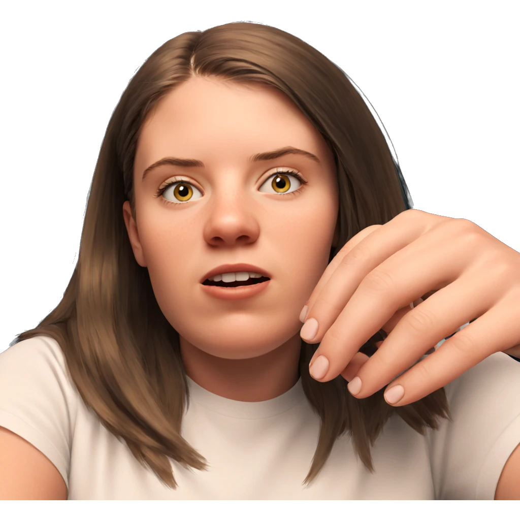 realistic portrait of girl emoji