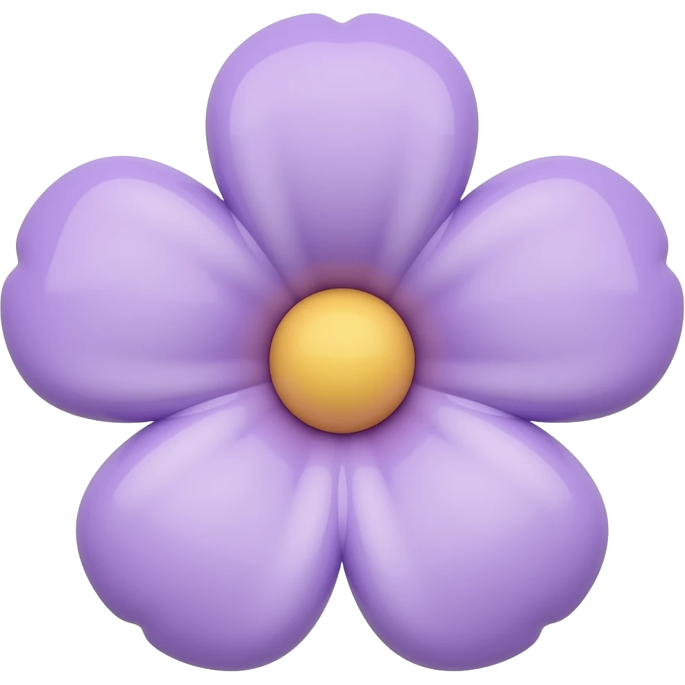 purple heart and a flower emoji emoji
