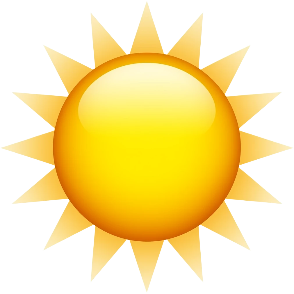 ايموجي شمس emoji