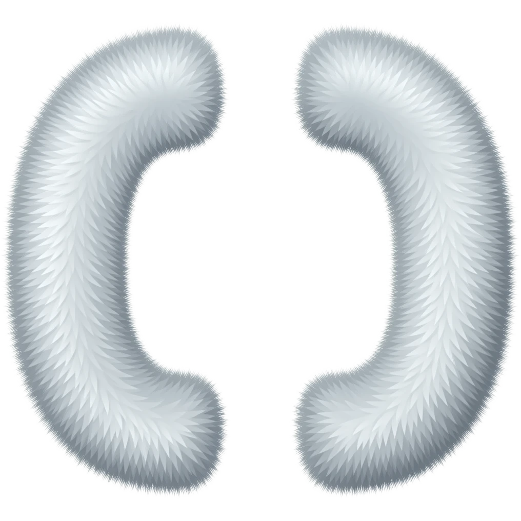 Fluffy bracket symbol emoji