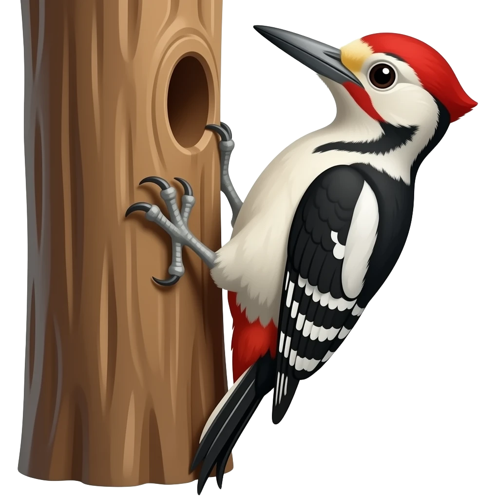 woodpecker ci emoji in cicd knocking the tree emoji