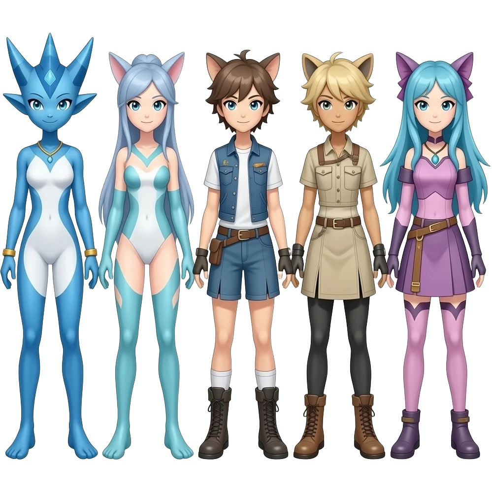 Diancie-Palkia-Amaura-Aurorus-Salandit-Meloetta-aesthetic-fusion emoji