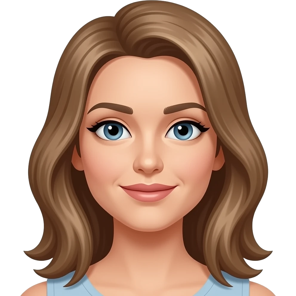 Donna after her cut and color emoji