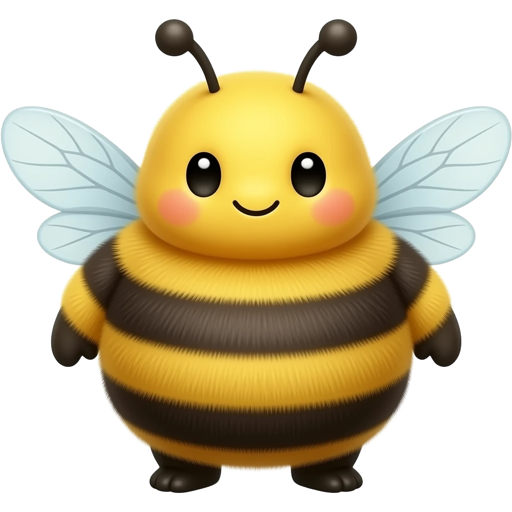 cute chubby bumblebee emoji