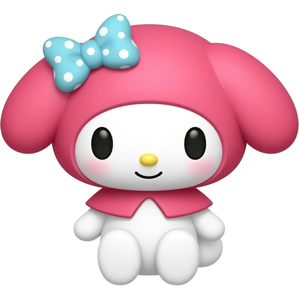 My Melody Sanrio red emoji