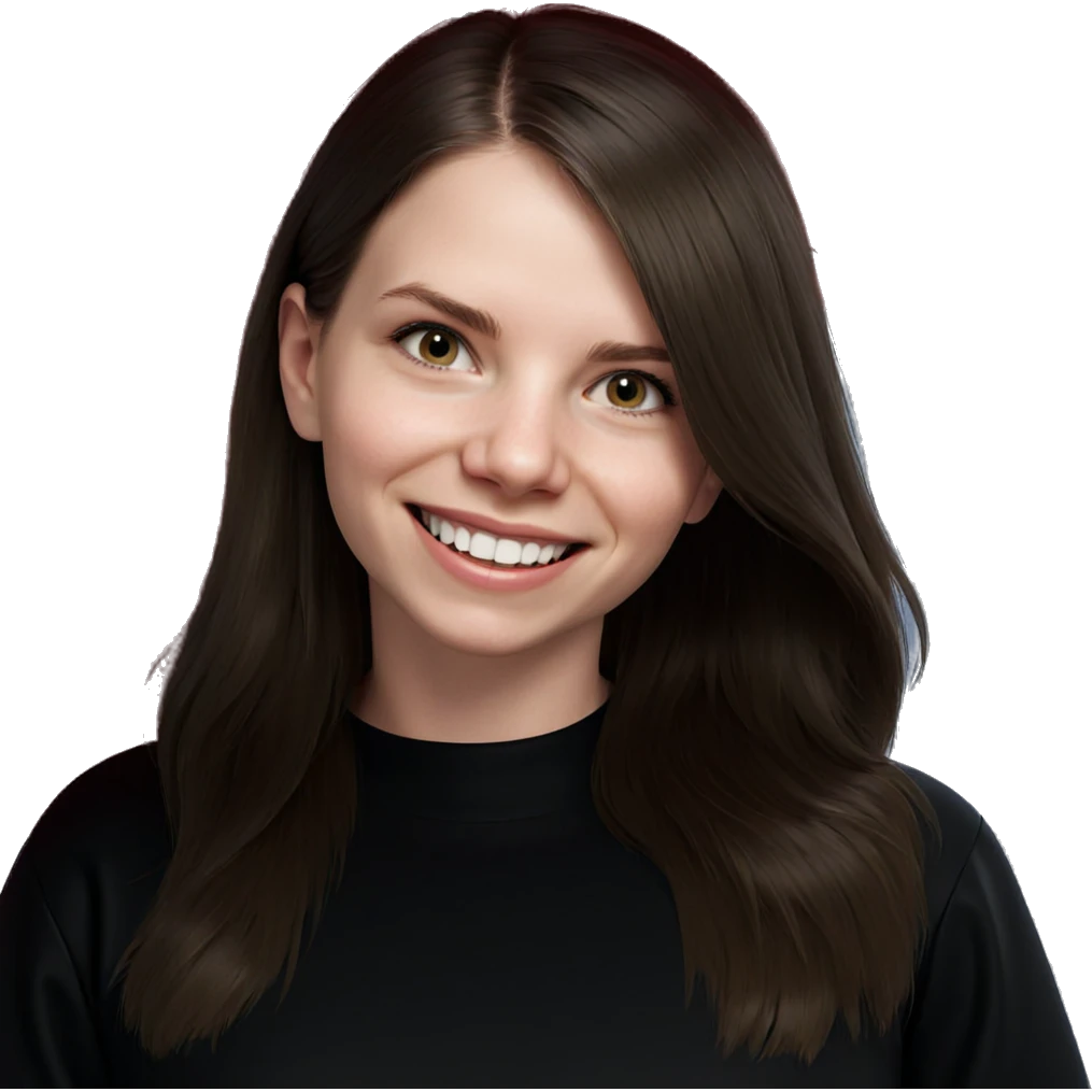 smiling girl with umbrella emoji