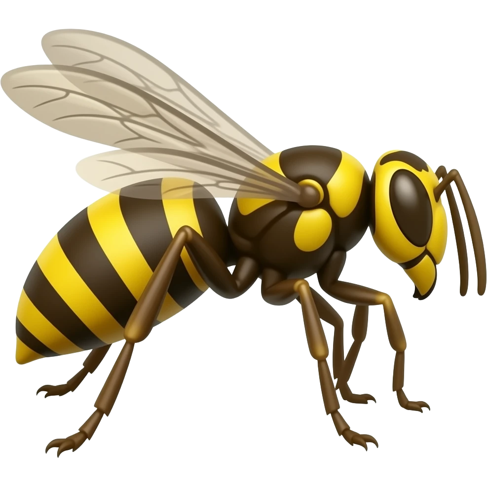 Make an wasp emoji make it on the side emoji