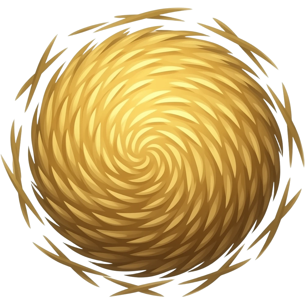 ball of hay rotating emoji