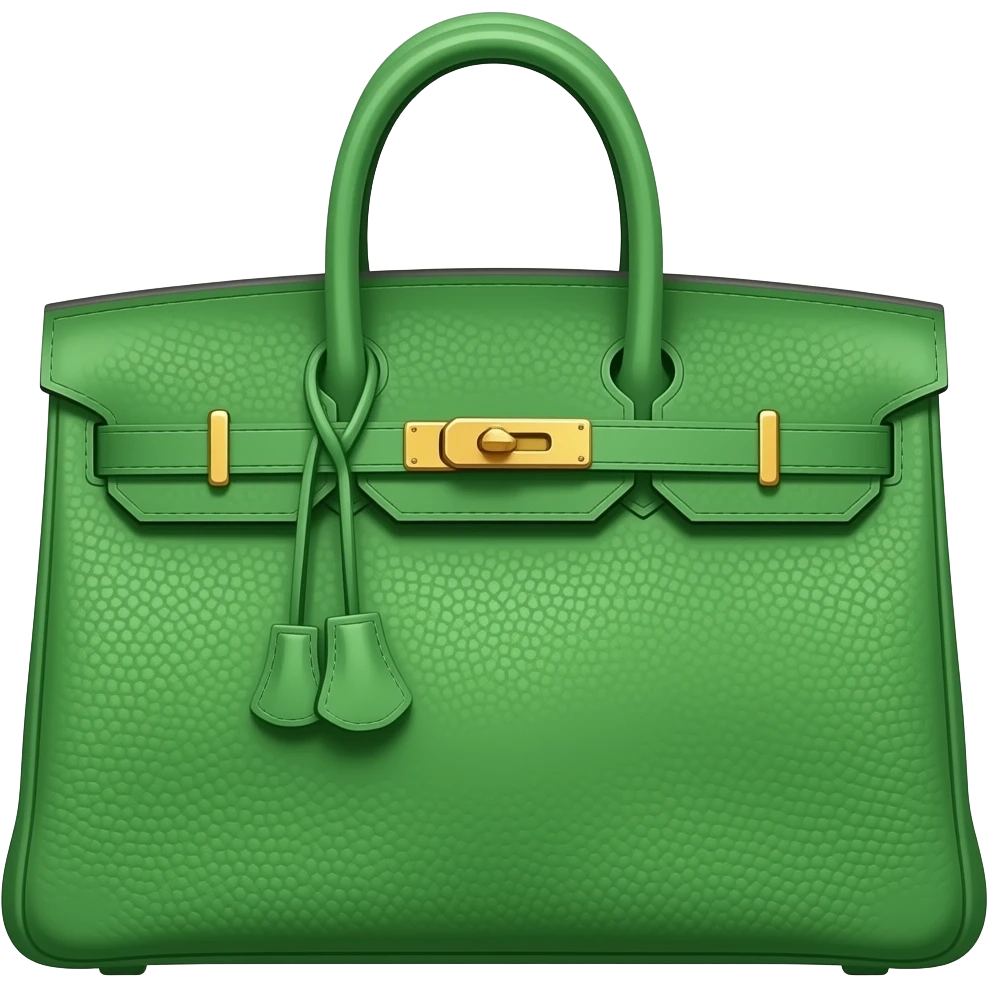 green hermes bag emoji