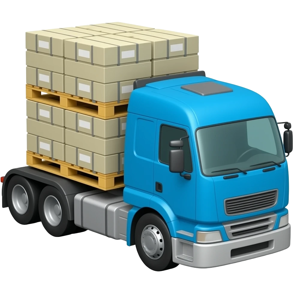big logistic truck emoji