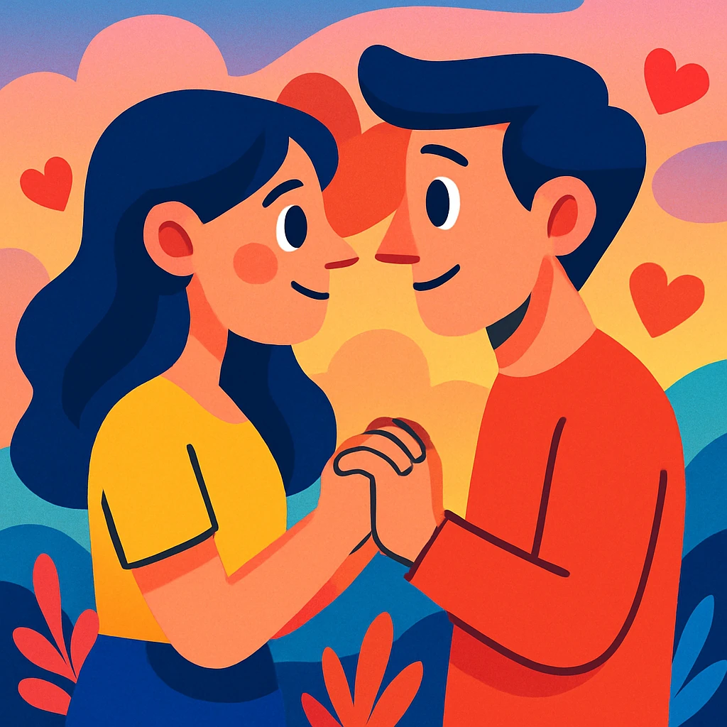 a couple in a romantic pose emoji
