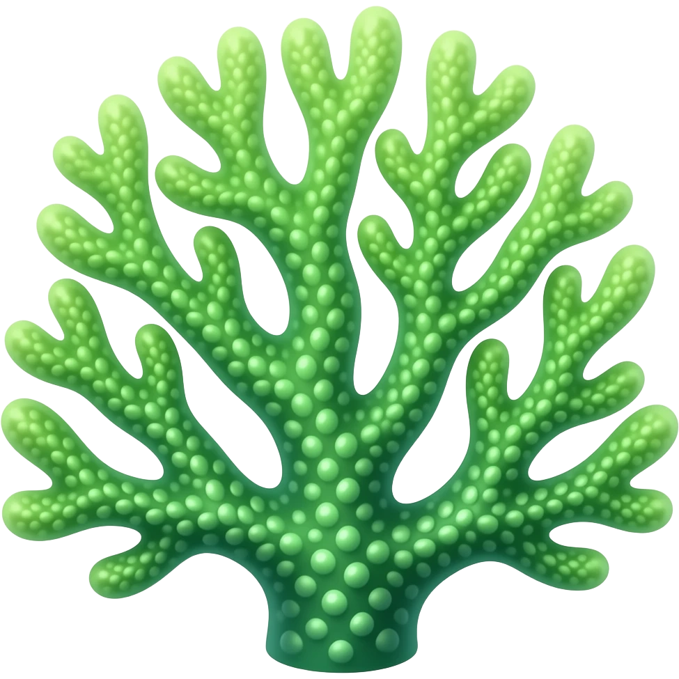 fluorescent toxic tropical coral emoji