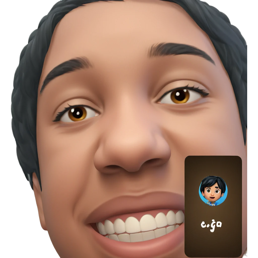 meme boy with black hair emoji