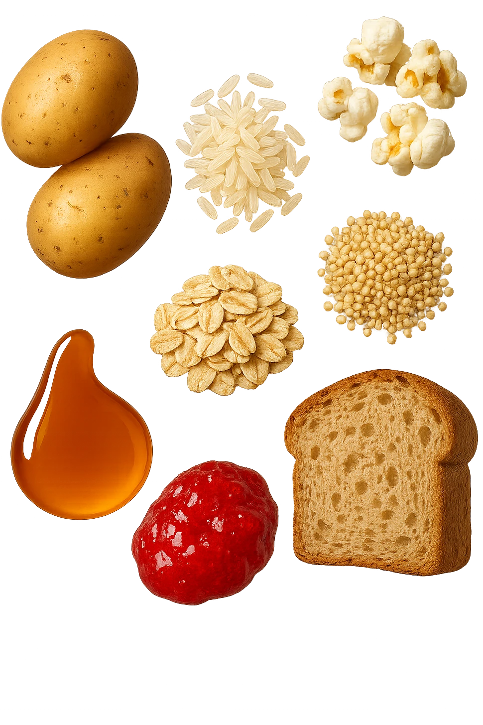 EMOJI STILE IPHONE DI Patate
Riso
Popcorn
Avena
Quinoa
Sciroppo d’acero
Marmellata di fragole
Pane di farro, fluttuano in aria REALISTICA 4K emoji