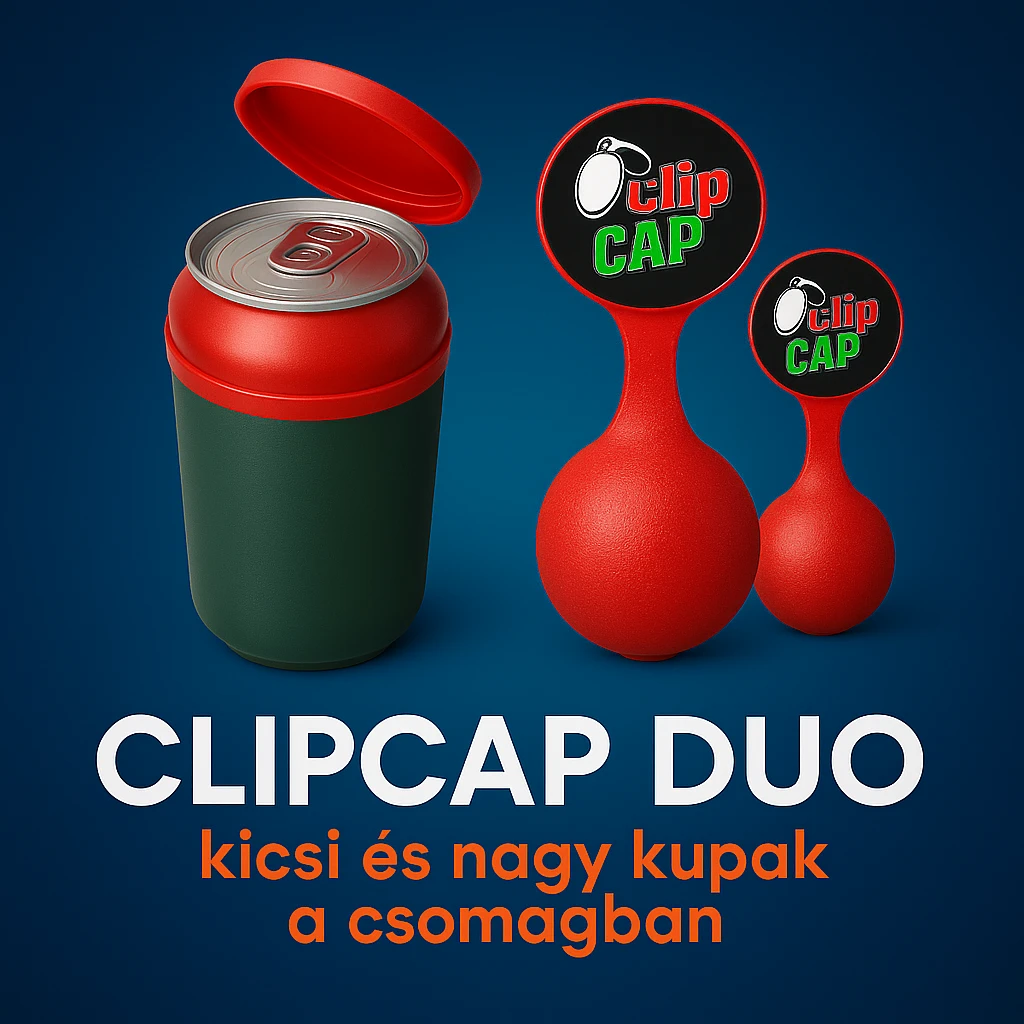 Change the color of the caps on the main image to red, matching the texture and shade of the red cap in the reference image. Keep the background, box, and text unchanged. emoji
