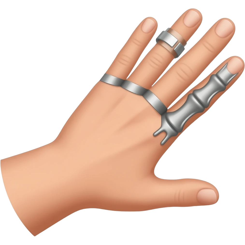silver ring splint for hypermobile hand emoji