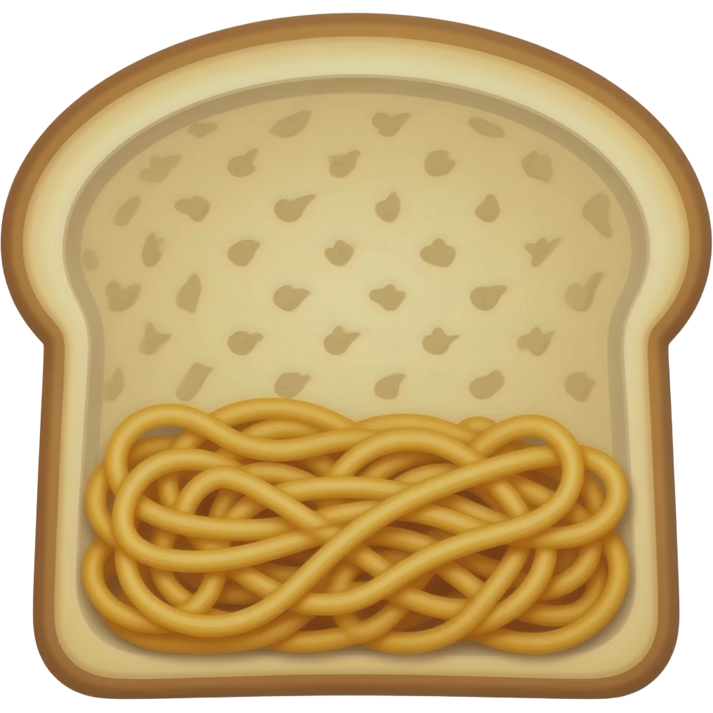 ein toast mit Buldak nudeln drinne emoji