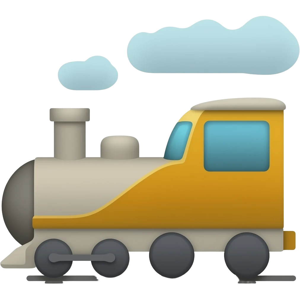 Lowpoly train emoji
