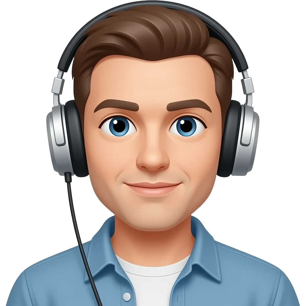 listening music and the volumn below half emoji