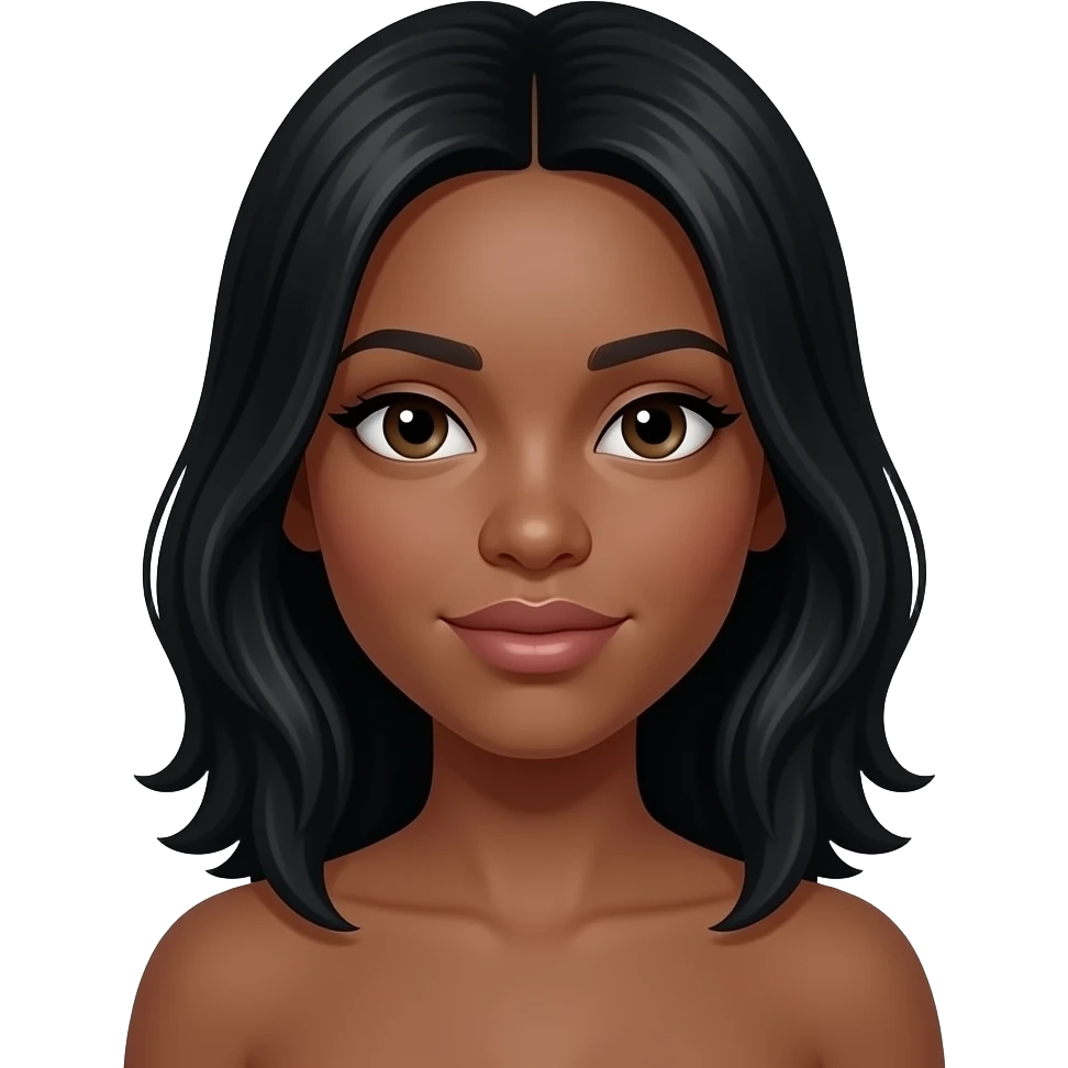 Naked black girl emoji