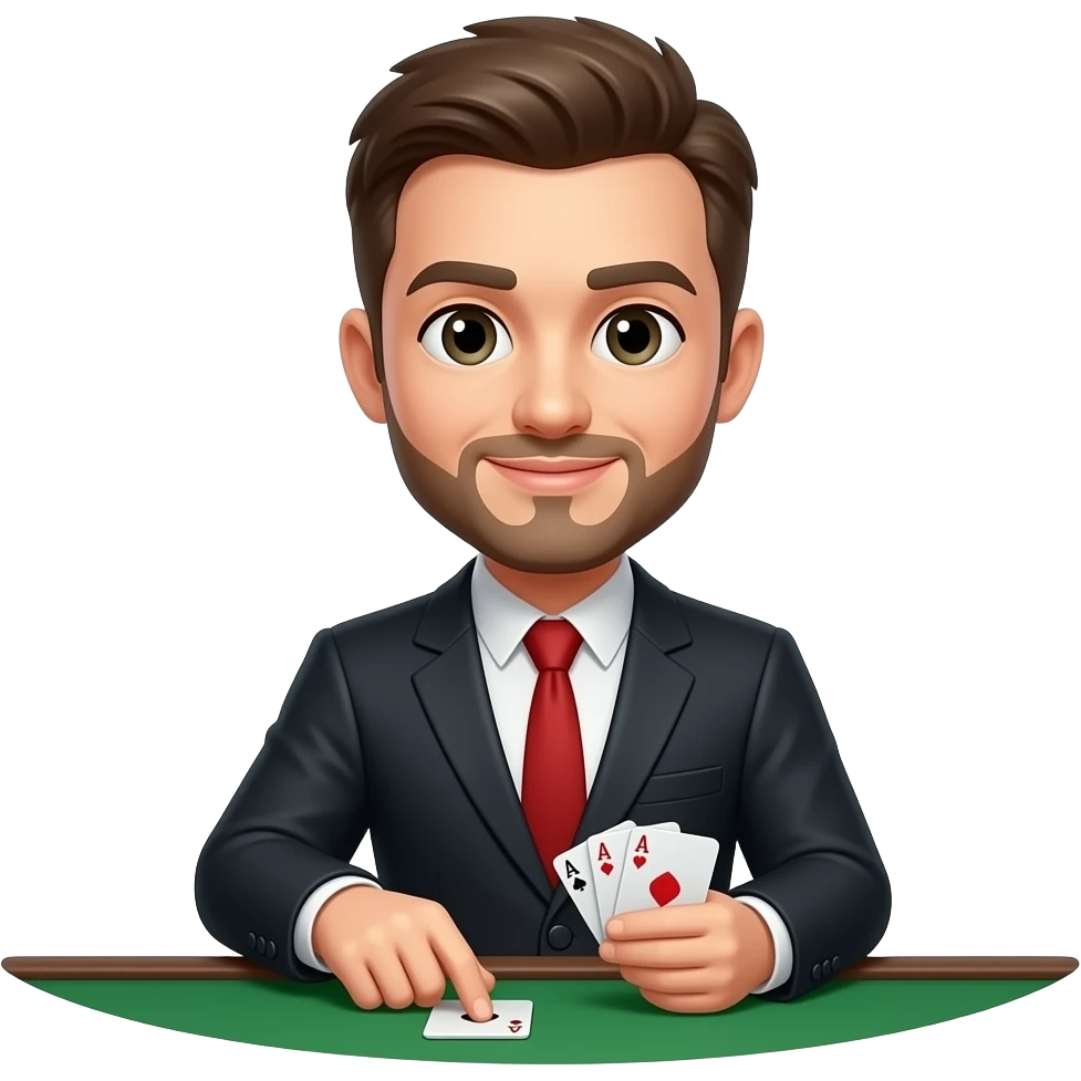 Casino Card dealer emoji