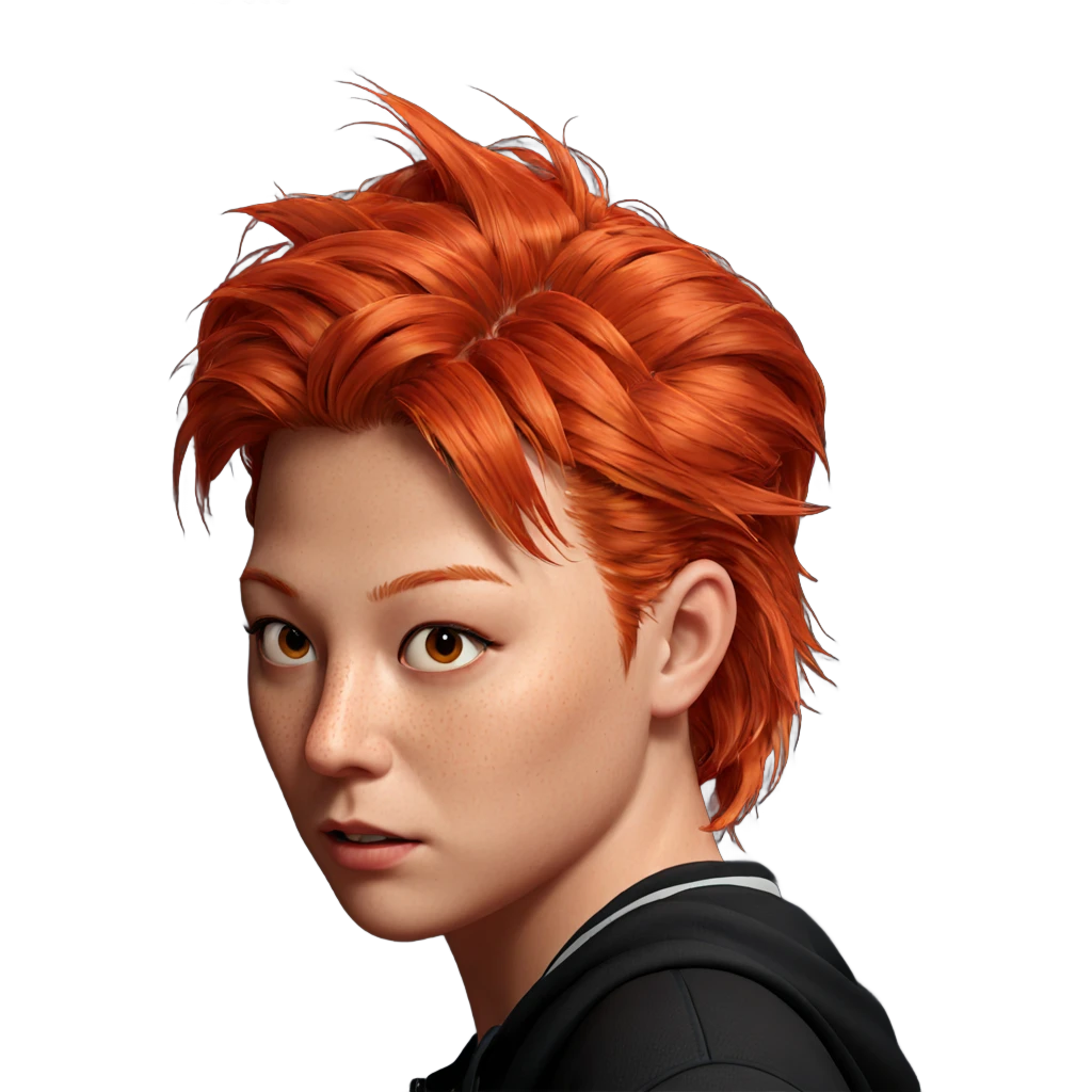 freckled girl with red hair emoji