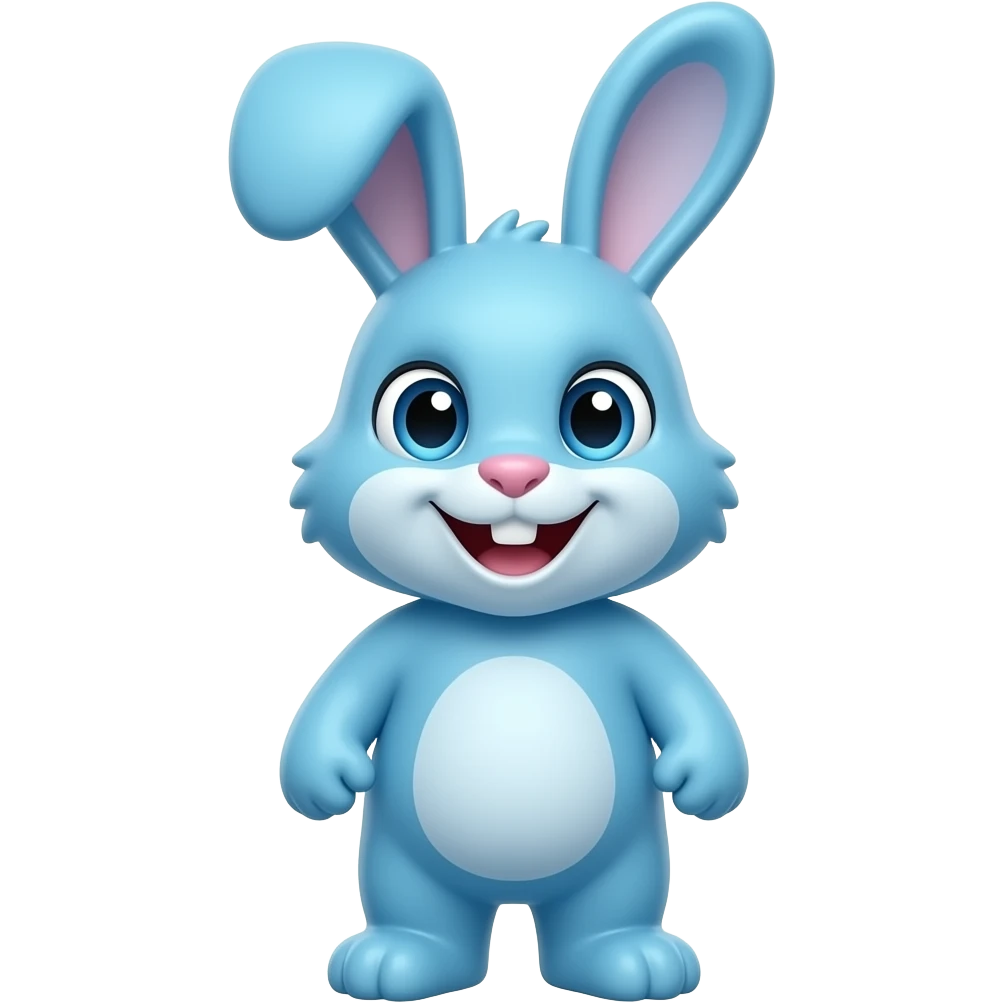 blue bunny smile emoji