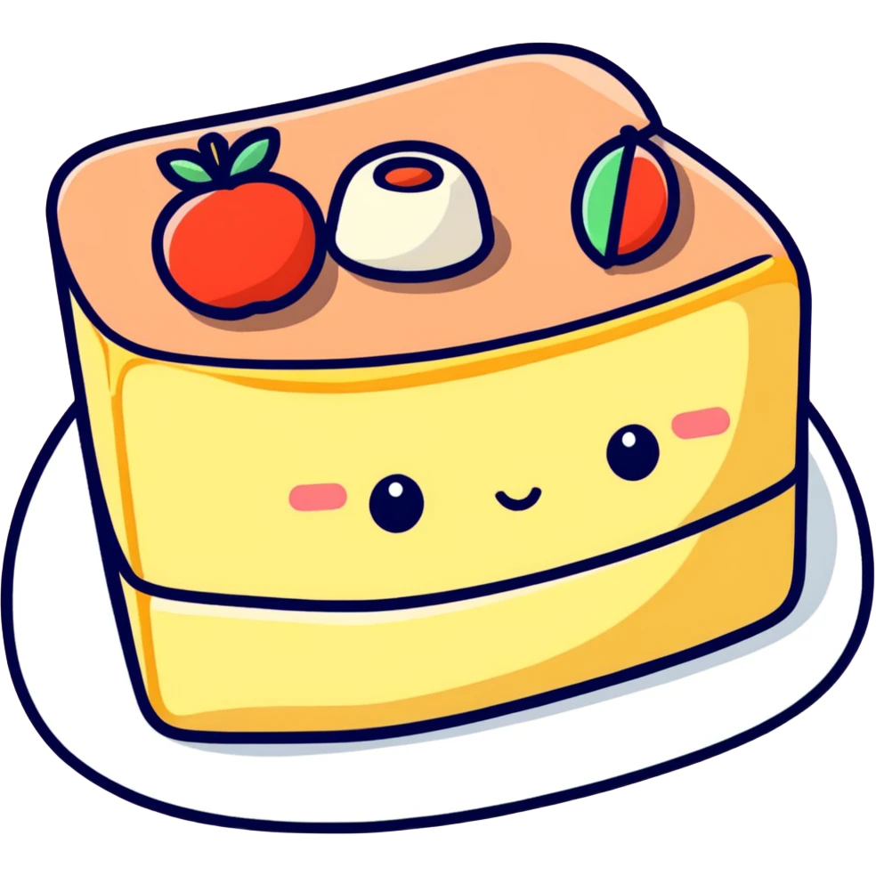 Bento cake emoji
