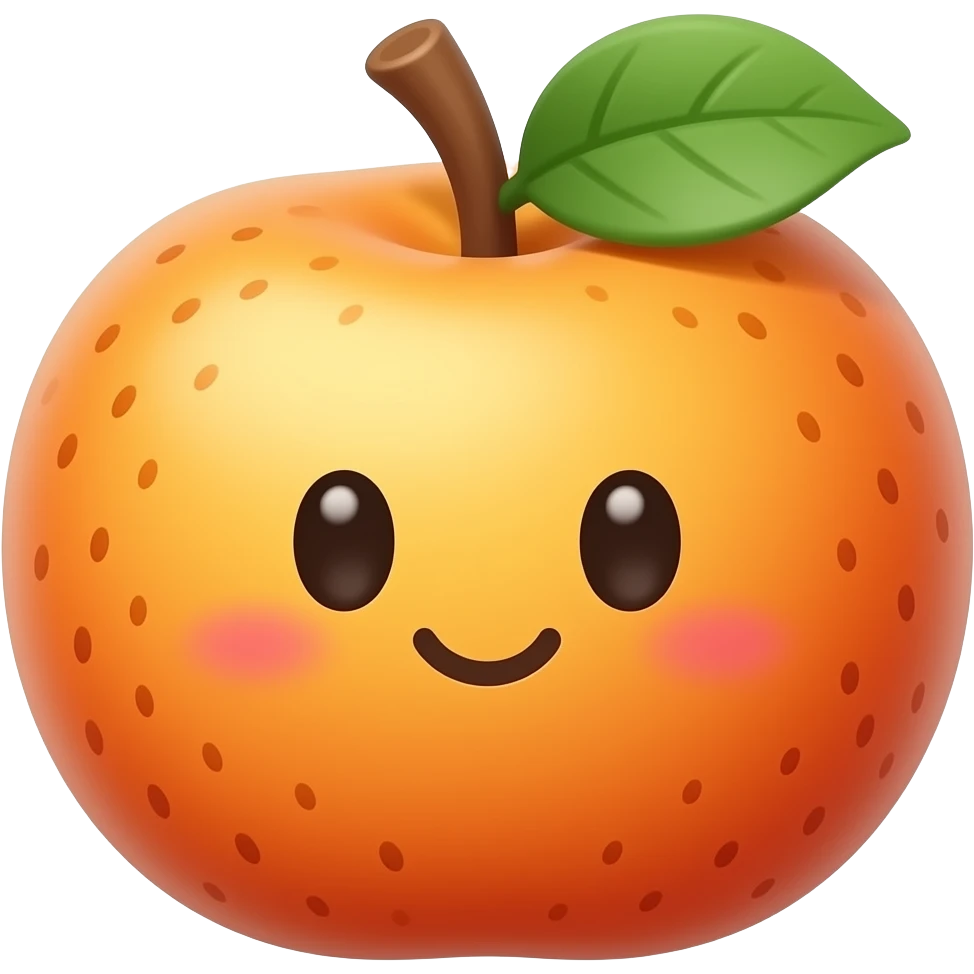 Kawaii fruit of gomi warm emoji