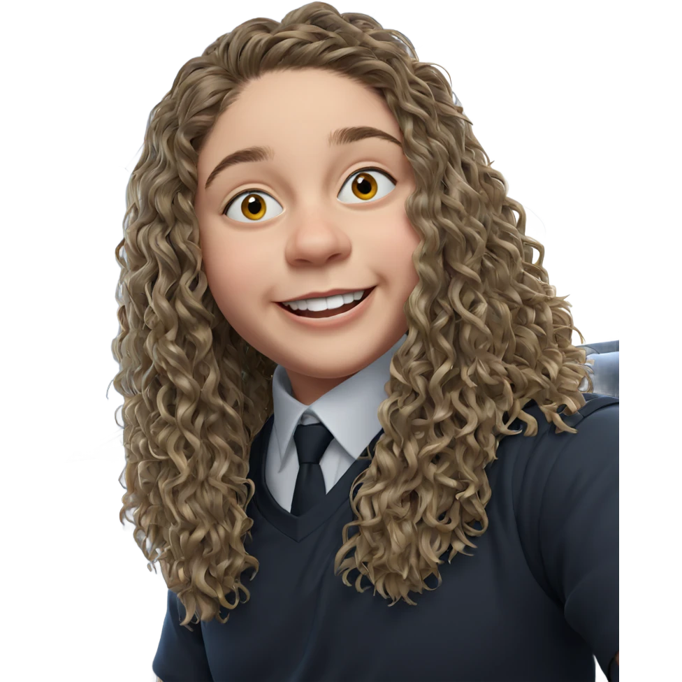 smiling student in car emoji