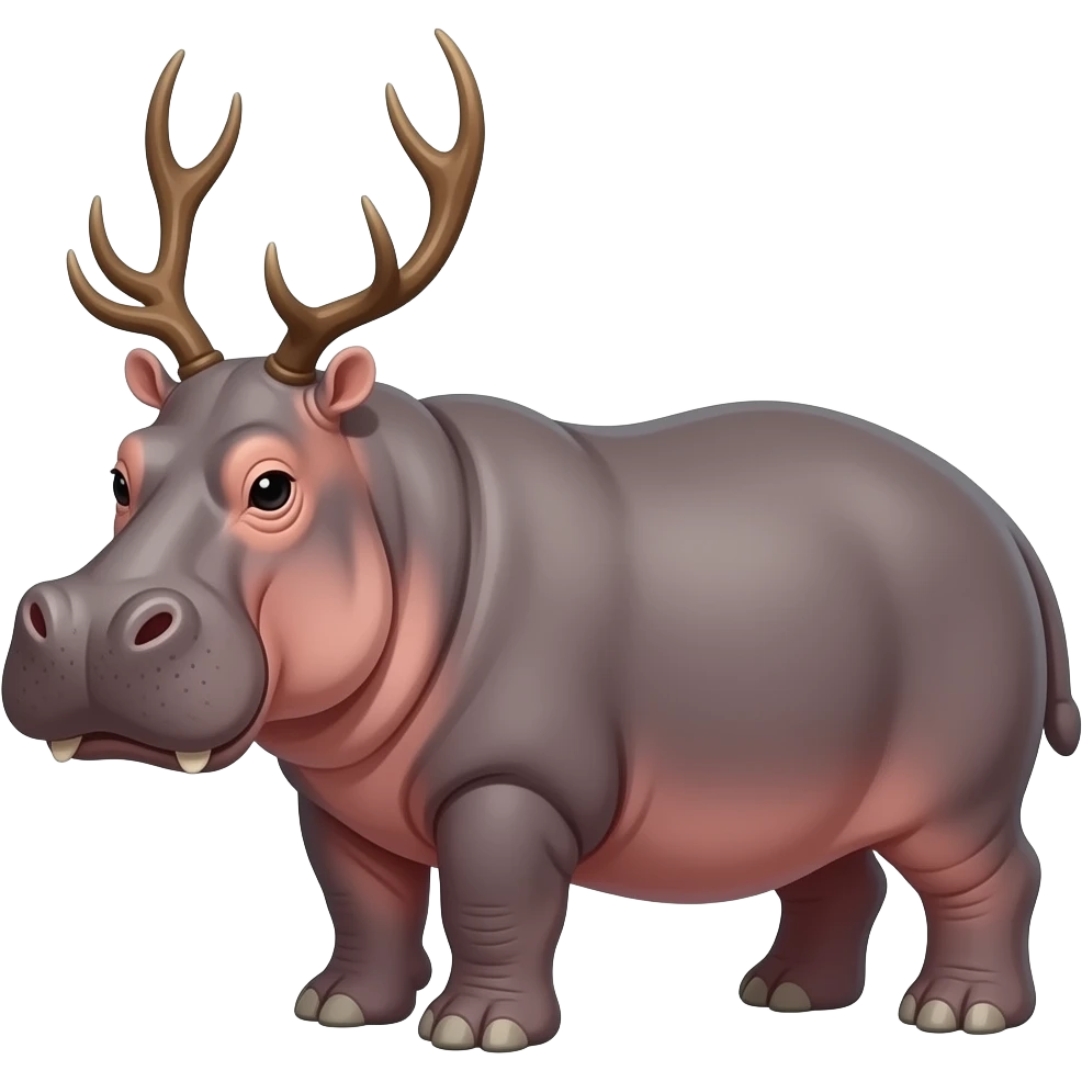 hippo deer hybrid emoji