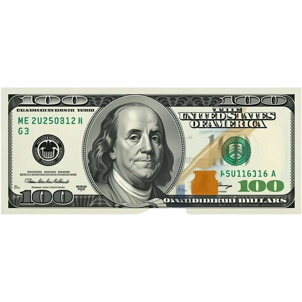 One thousand dollar bill emoji