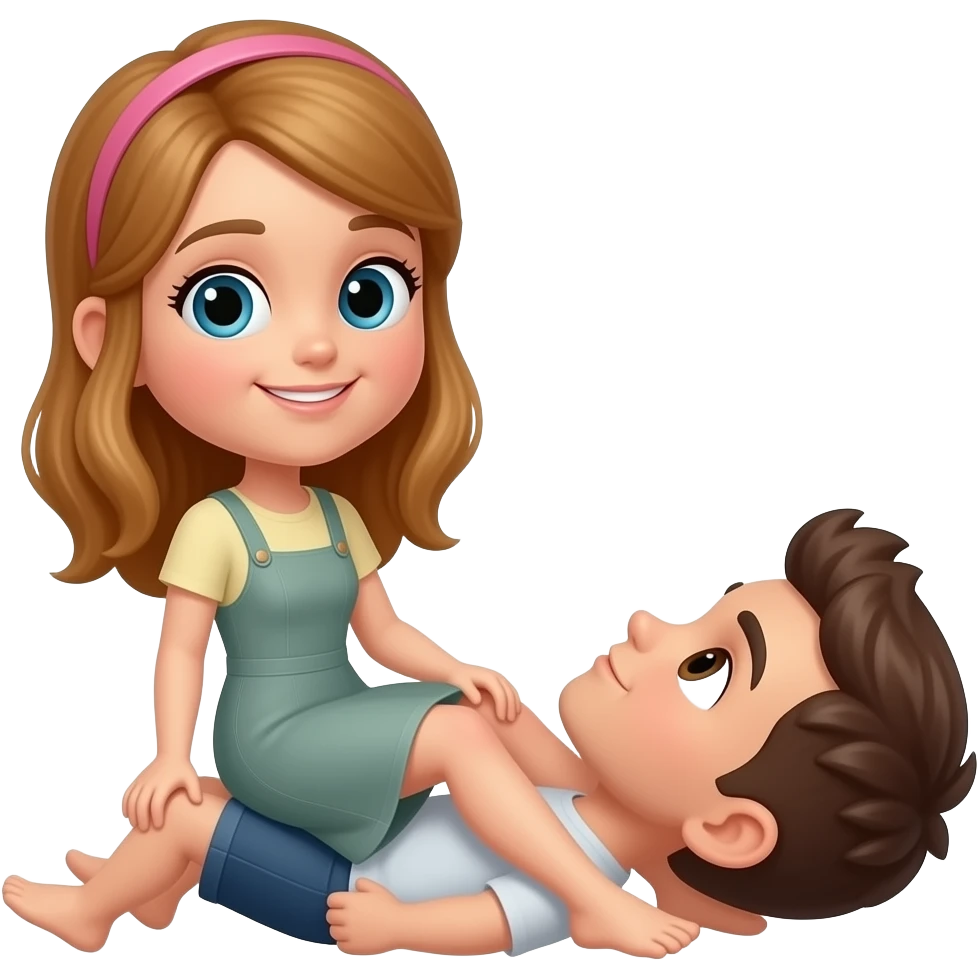 girl lay on boy chest emoji