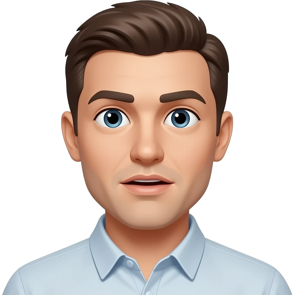 😯😳😨 a stare into the void with neutral face and slightly open mouth (less than the small surprise face) with also neutral eyebrows emoji