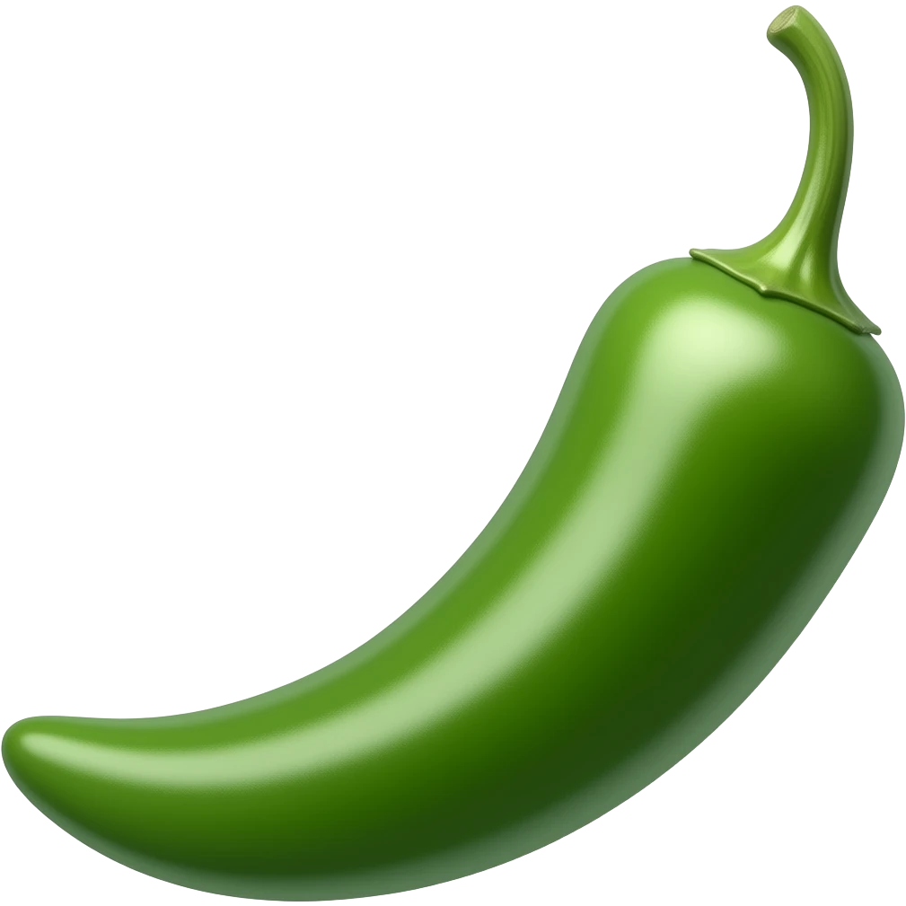 Green chilli emoji
