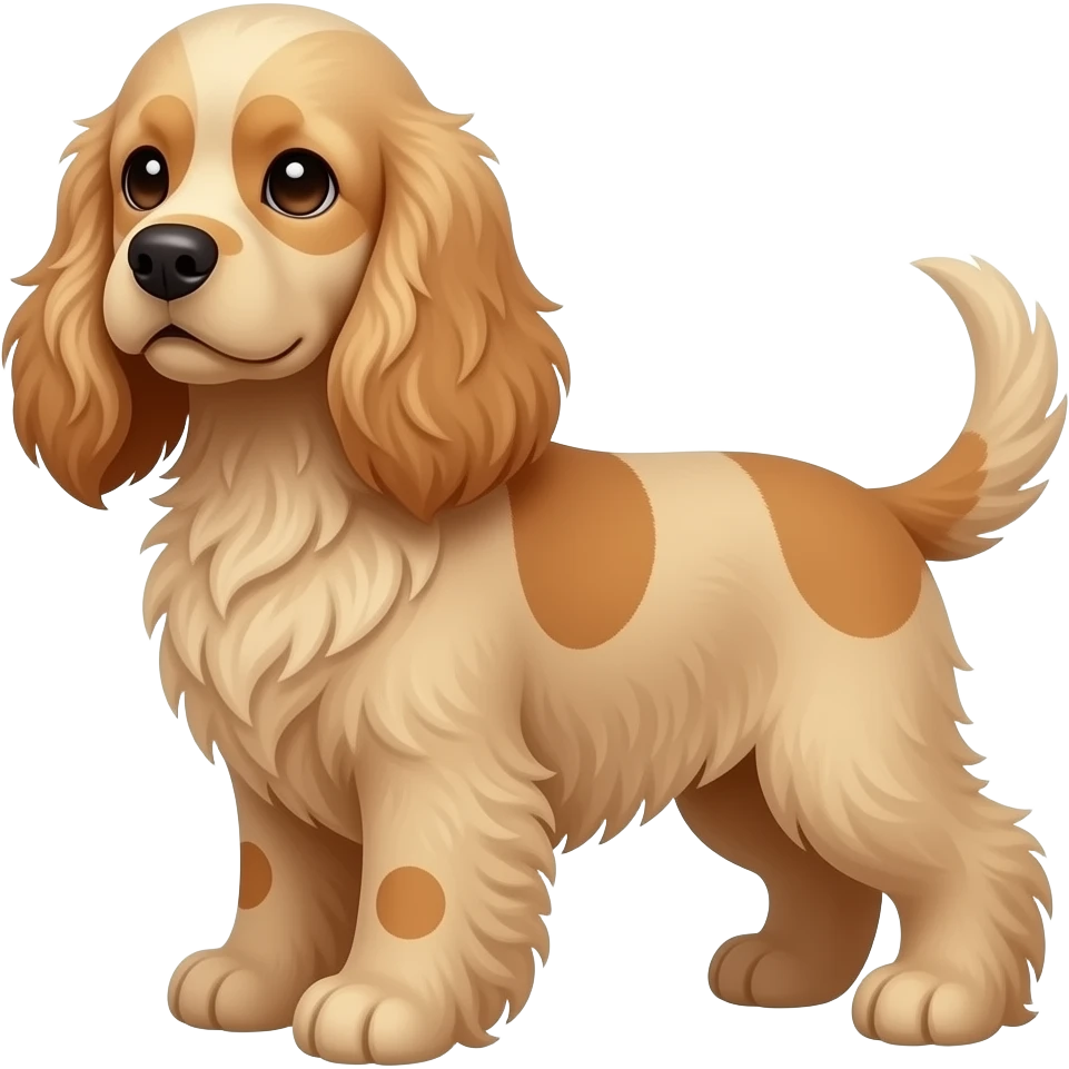 베이지 아메리칸 코커스파니엘 emoji