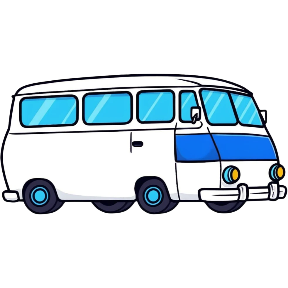 cartoon van emoji