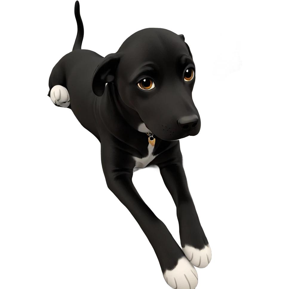 cozy dog in warm setting emoji