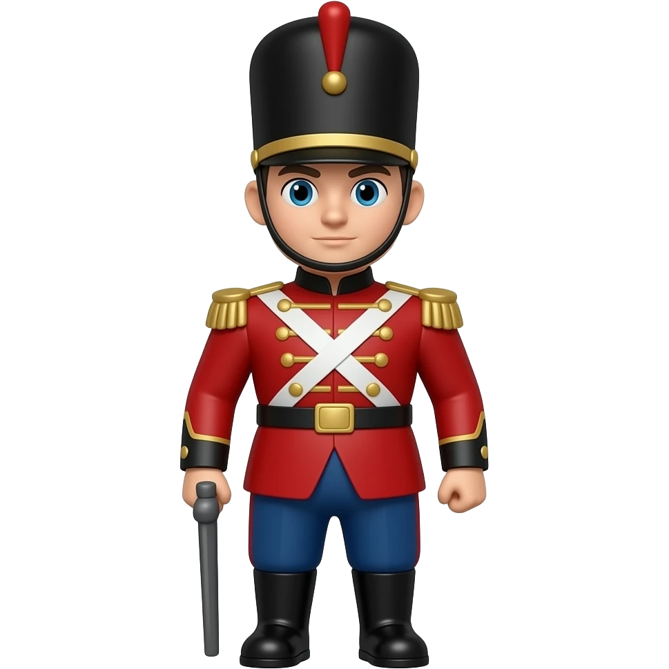 Red toy soldier emoji