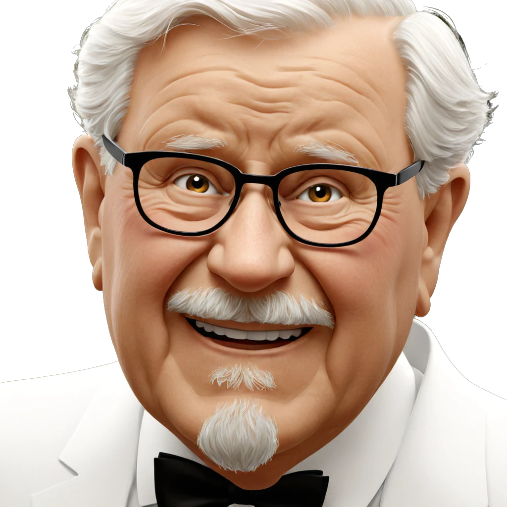 old man in bowtie portrait emoji
