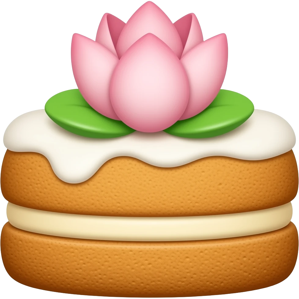 Lotus Biscoff cookie of the cake emoji