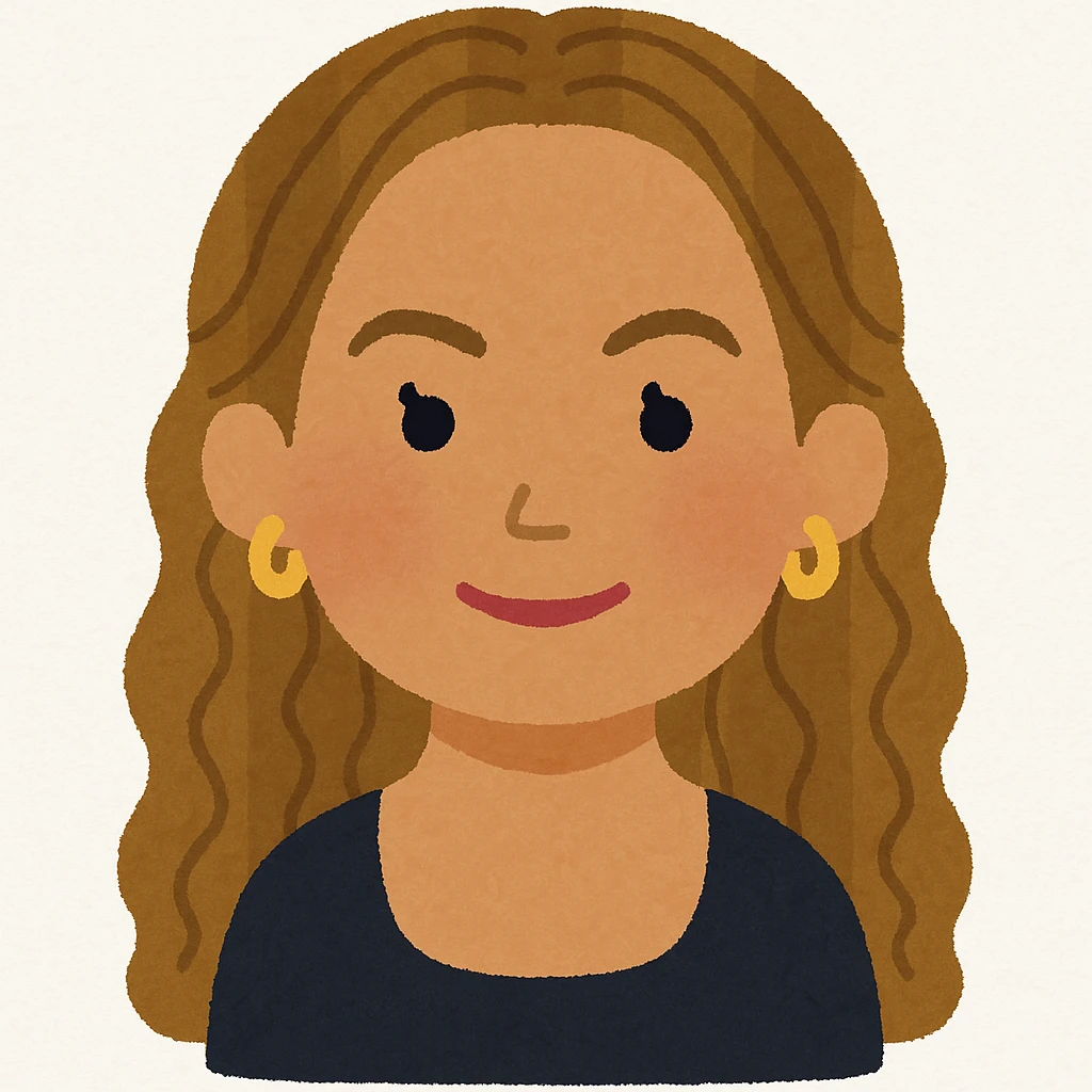 Beyonce's head in Irasutoya style, friendly look, round cheeks, minimalistic, soft lines emoji