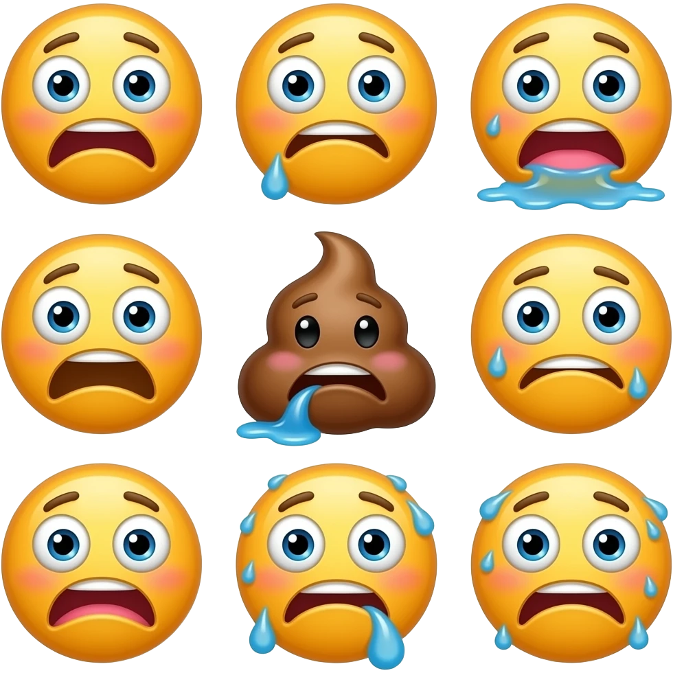 All the gross emojis.com combined emoji