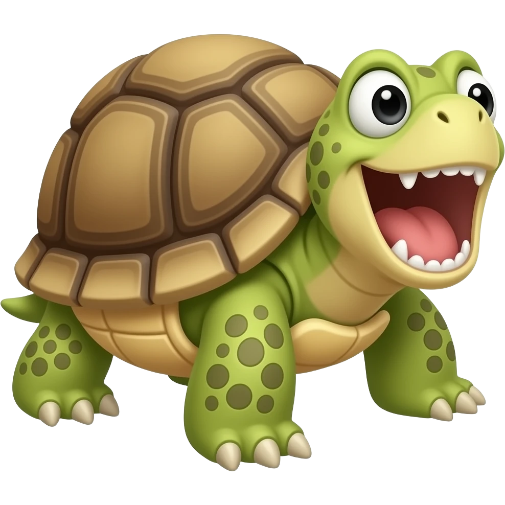 scream turtle emoji