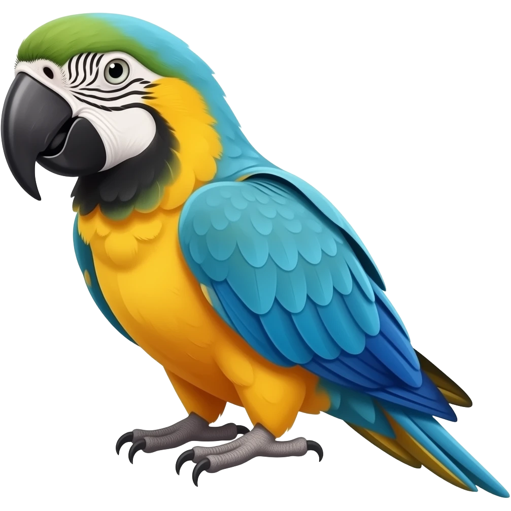 Blue throated macaw emoji