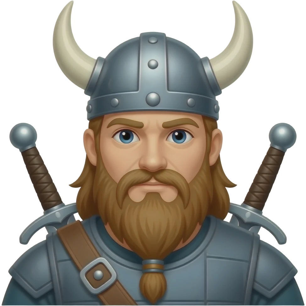 Viking with swords emoji